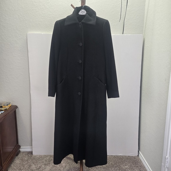 Fleurette 100% Cashmere Maxi Coat Size 8 Made in the USA